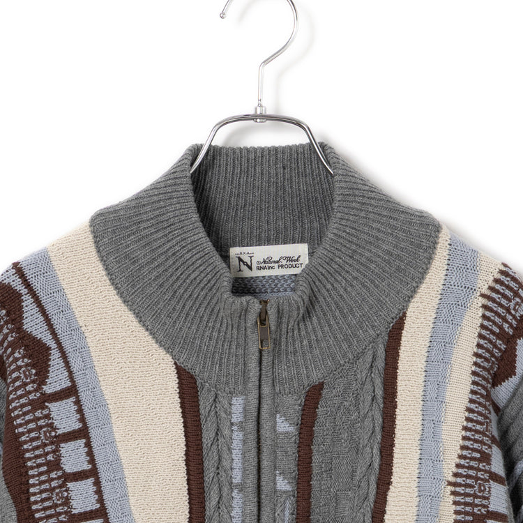 RNA-N | アールエヌエーエヌ　3DニットZIPUPカーデ