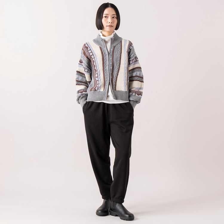 モデル身長165cm,RNA-Nの3DニットZIPUPカーデ|gym masterのダブルフェイス タートルネック|gym masterのトンプキンスウェットパンツ|BlundstoneのORIGINALAS VEGAN,https://market.e-begin.jp/products/tky_rnn1270s_lala|https://market.e-begin.jp/products/grd_gym1195s_lala|https://market.e-begin.jp/products/grd_gym1287s_lala|https://market.e-begin.jp/products/sed_bld0572l_lala