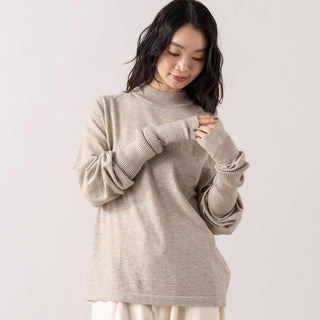 RNA-N | アールエヌエーエヌ　アームウォーマー付きシルキーニットプルオーバー