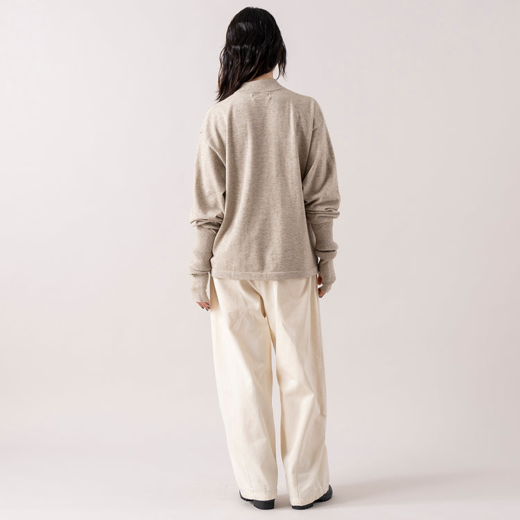 モデル身長165cm,RNA-Nのコットンウールクラシックバレルパンツ|YARMO THE UNIFORMのRAIN BOOT,https://market.e-begin.jp/products/tky_rnn1433s_lala|https://market.e-begin.jp/products/gra_ytu1443s_lala