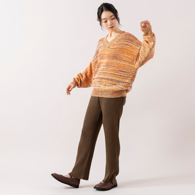 BATONER | バトナ― LaLa Begin別注 SOLID WOOL RIB PANTS