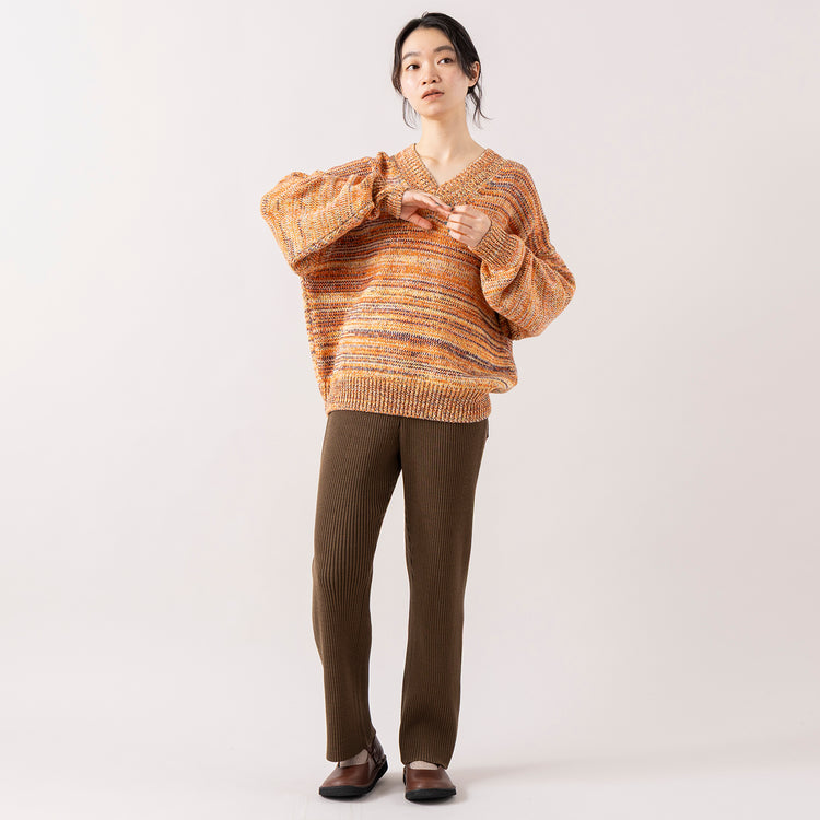 BATONER | バトナ― LaLa Begin別注 SOLID WOOL RIB PANTS