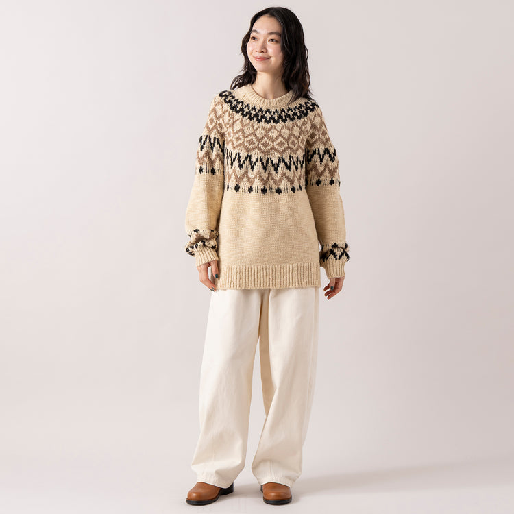 モデル身長165cm,RNA-Nのコットンウールクラシックバレルパンツ|DiuのViola,https://market.e-begin.jp/products/tky_rnn1433s_lala|https://market.e-begin.jp/products/cil_diu1296s_lala