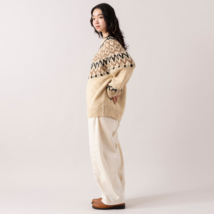 モデル身長165cm,RNA-Nのコットンウールクラシックバレルパンツ|DiuのViola,https://market.e-begin.jp/products/tky_rnn1433s_lala|https://market.e-begin.jp/products/cil_diu1296s_lala