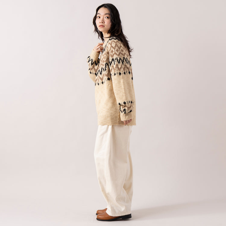 モデル身長165cm,RNA-Nのコットンウールクラシックバレルパンツ|DiuのViola,https://market.e-begin.jp/products/tky_rnn1433s_lala|https://market.e-begin.jp/products/cil_diu1296s_lala