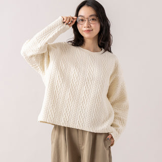 RNA-N | アールエヌエーエヌ　アラン柄キルトプルオーバー