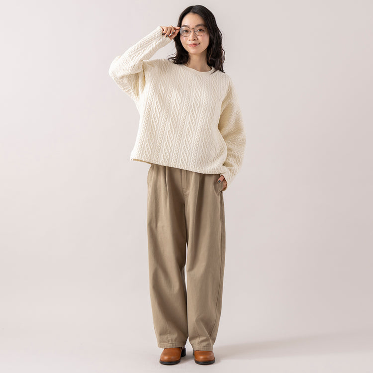 モデル身長165cm,RNA-Nのコットンウールクラシックバレルパンツ|DiuのViola,https://market.e-begin.jp/products/tky_rnn1433s_lala|https://market.e-begin.jp/products/cil_diu1296s_lala