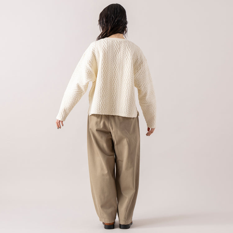 モデル身長165cm,RNA-Nのコットンウールクラシックバレルパンツ|DiuのViola,https://market.e-begin.jp/products/tky_rnn1433s_lala|https://market.e-begin.jp/products/cil_diu1296s_lala