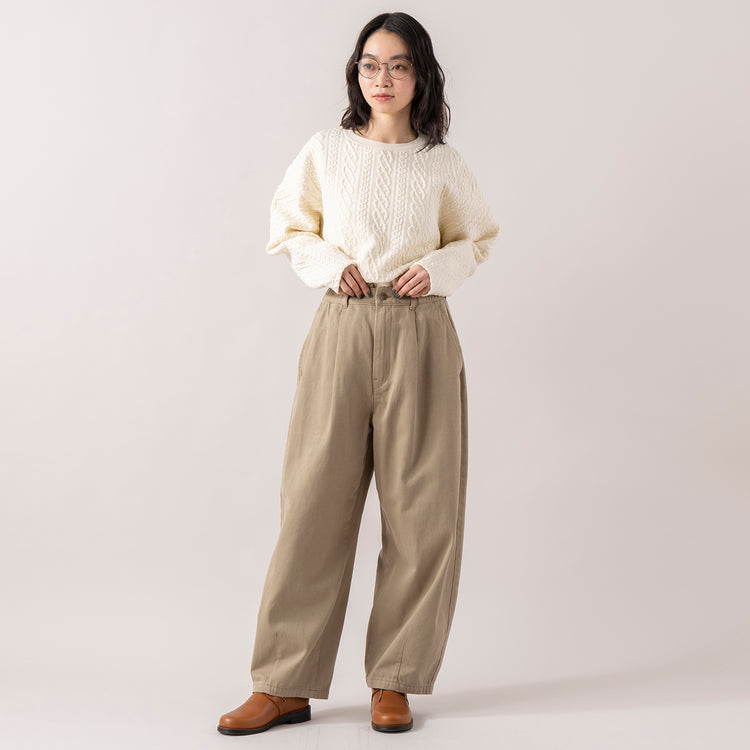 モデル身長165cm,RNA-Nのアラン柄キルトプルオーバー|DiuのViola,https://market.e-begin.jp/products/tky_rnn1432s_lala|https://market.e-begin.jp/products/cil_diu1296s_lala