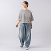 モデル身長165cm,MANONのBOAT NECK BORDER TEE|DiuのAlerce|MATOWのTsuki 朧月 -おぼろづき- / スクエア シルバー レザー ノワール,https://market.e-begin.jp/products/mks_mnn0855s_lala|https://market.e-begin.jp/products/cil_diu0801s_lala|https://market.e-begin.jp/products/bey_mtw0358s_lala
