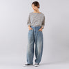 モデル身長165cm,MANONのBOAT NECK BORDER TEE|DiuのAlerce|MATOWのTsuki 朧月 -おぼろづき- / スクエア シルバー レザー ノワール,https://market.e-begin.jp/products/mks_mnn0855s_lala|https://market.e-begin.jp/products/cil_diu0801s_lala|https://market.e-begin.jp/products/bey_mtw0358s_lala