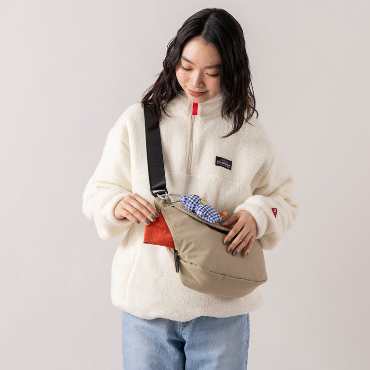 モデル身長165cm,Healthknitのエクスペディション ボアフリース ハーフジップ|caquのモダンクラシック|DiuのViola,https://market.e-begin.jp/products/she_hea1417s_lala|https://market.e-begin.jp/products/tan_caq0085h_lala|https://market.e-begin.jp/products/cil_diu1296s_lala