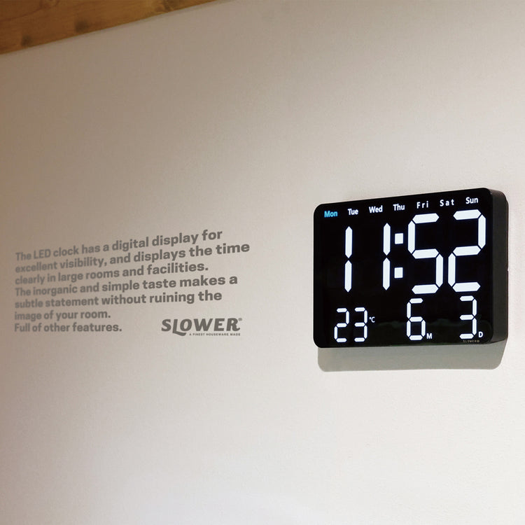 SLOWER | スロウワー　LED CLOCK Viento