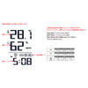 SLOWER | スロウワー　LCD HYGROTHERMOGRAPH CLOCK Paz