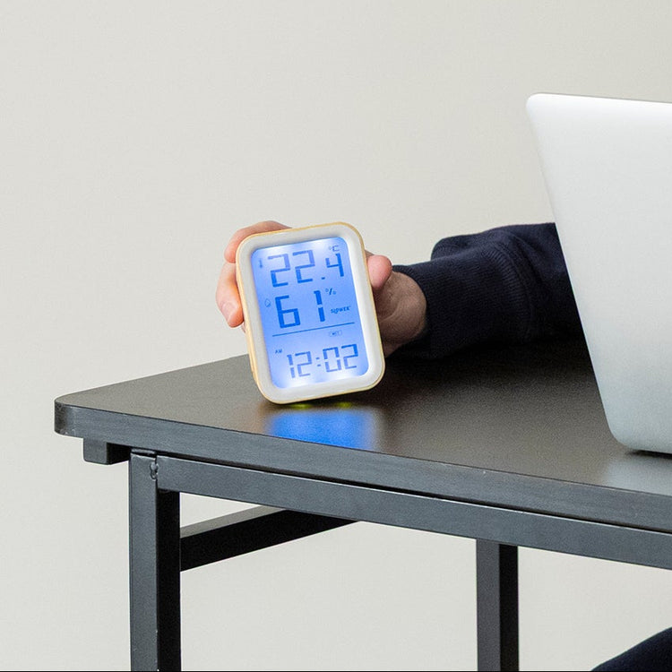 SLOWER | スロウワー　LCD HYGROTHERMOGRAPH CLOCK Paz