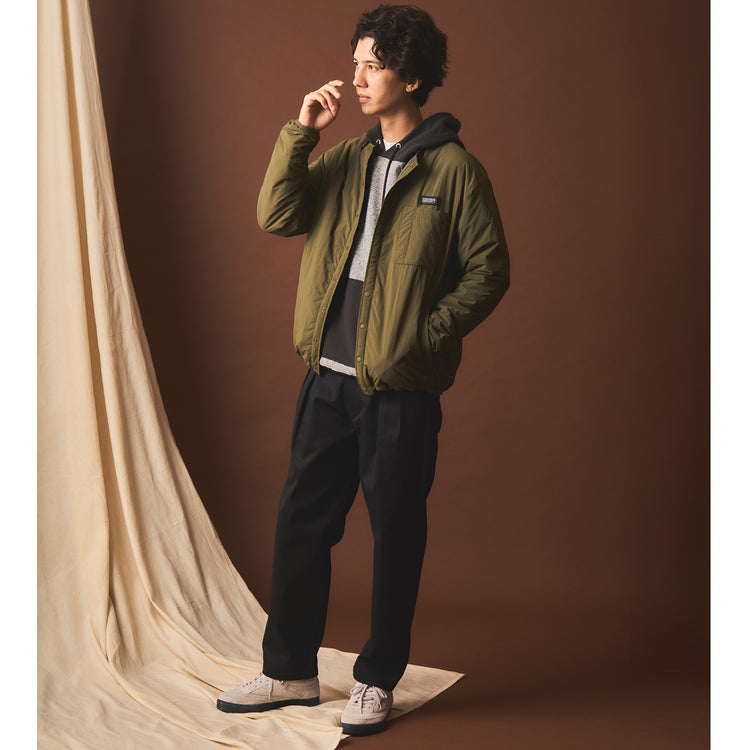 モデル身長185cm (Lサイズ着用)