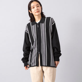 MANASTASH | マナスタッシュ　MCA STRIPE ZIP KNIT