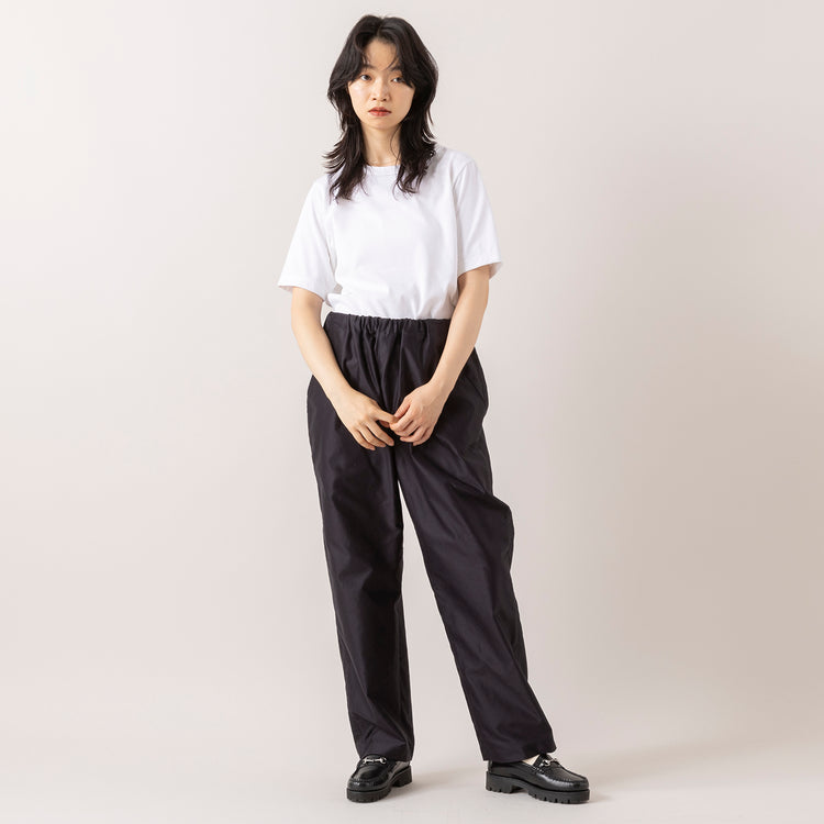 モデル身長165cm,lelillのほそ見えリバースウィーブT|UITUのEASY TROUSERS,https://market.e-begin.jp/products/ana_lel0747q_lala|https://market.e-begin.jp/products/uit_uit1027s_lala