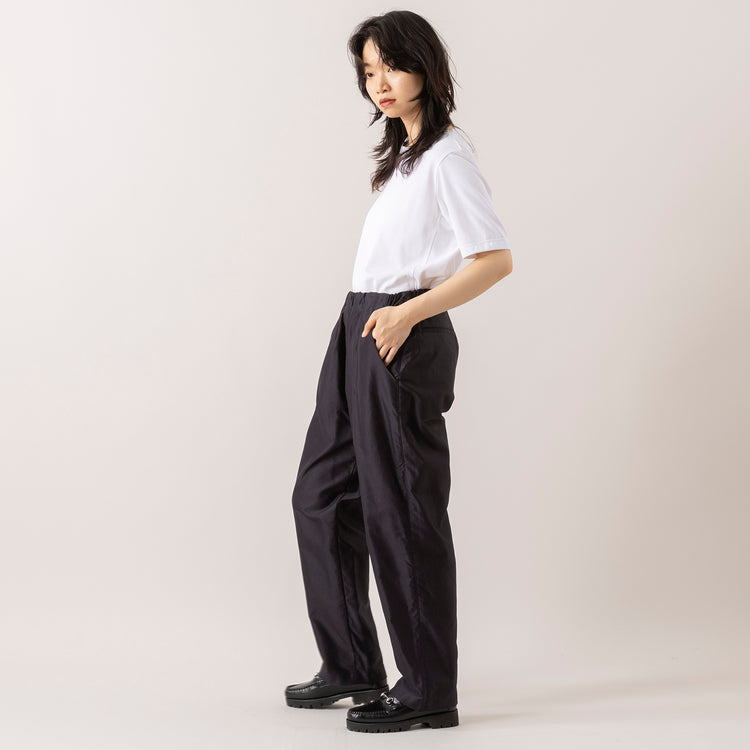 モデル身長165cm,lelillのほそ見えリバースウィーブT|UITUのEASY TROUSERS,https://market.e-begin.jp/products/ana_lel0747q_lala|https://market.e-begin.jp/products/uit_uit1027s_lala