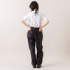 モデル身長165cm,lelillのほそ見えリバースウィーブT|UITUのEASY TROUSERS,https://market.e-begin.jp/products/ana_lel0747q_lala|https://market.e-begin.jp/products/uit_uit1027s_lala
