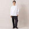 モデル身長165cm,UITUのUITU LONG SLEEVE TEE|UITUのEASY TROUSERS|MOONSTARのオールネイビーのコットンスエードLOAFY,https://market.e-begin.jp/products/uit_uit1029s_lala|https://market.e-begin.jp/products/uit_uit1027s_lala|https://market.e-begin.jp/products/mns_mns0147p_lala