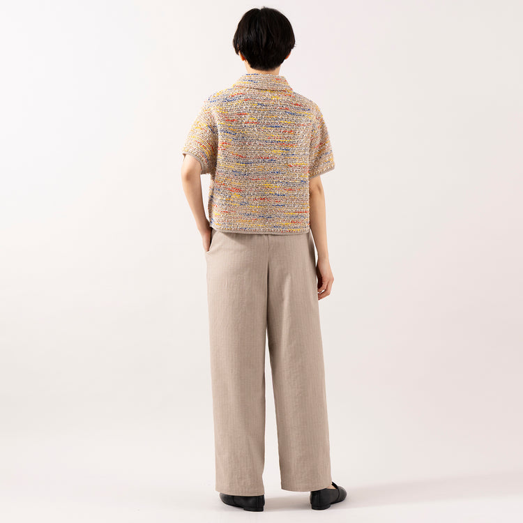 モデル身長 163cm,FIL DE FERの麻ポリストライプ 丸カン付キパンツ,https://market.e-begin.jp/products/rdx_fdf0305u_lala