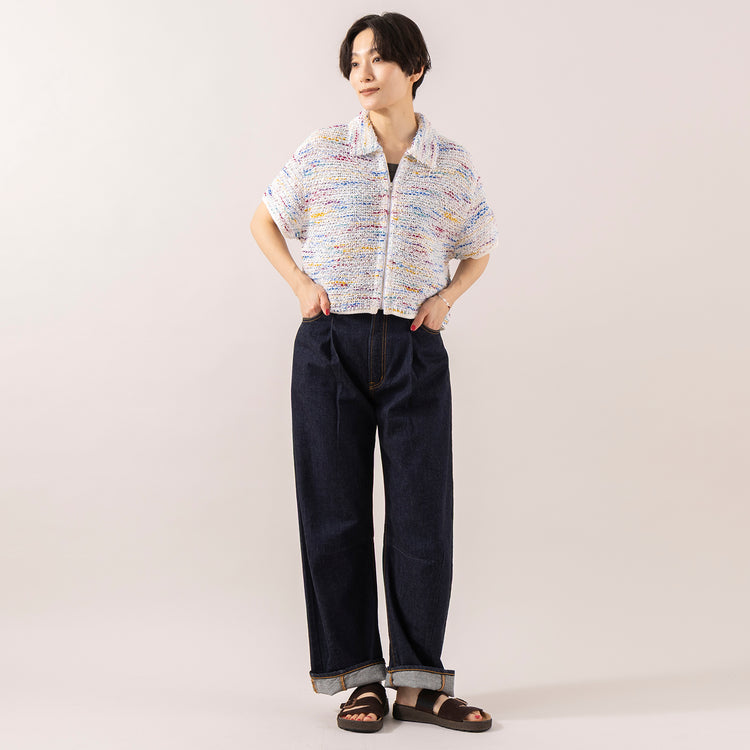 モデル身長 163cm,NEEDBY heritageのHARPER|BlundstoneのAEROCORK SANDAL|rapiécageのフラワープレートコードブレス,https://market.e-begin.jp/products/gsr_ndh0025u_lala|https://market.e-begin.jp/products/sed_bld0289u_lala|https://market.e-begin.jp/products/rdx_rpc0311u_lala