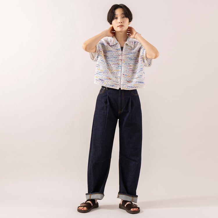 モデル身長 163cm,NEEDBY heritageのHARPER|BlundstoneのAEROCORK SANDAL|rapiécageのフラワープレートコードブレス,https://market.e-begin.jp/products/gsr_ndh0025u_lala|https://market.e-begin.jp/products/sed_bld0289u_lala|https://market.e-begin.jp/products/rdx_rpc0311u_lala