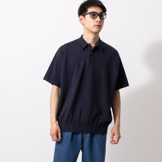 Yonetomi | ヨネトミ　LIGHT WAVE COTTON KNIT POLO