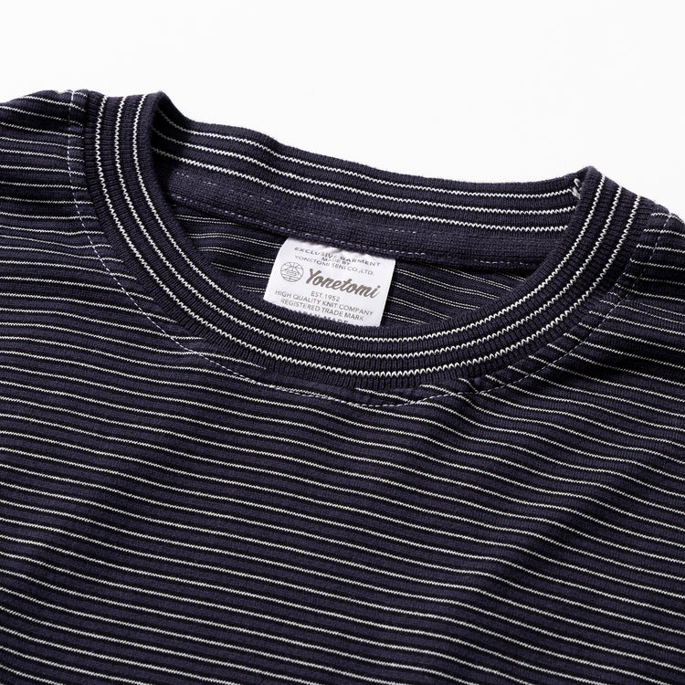 Yonetomi | ヨネトミ　GARMENT DYED BORDER T-SHIRT (Short Sleeve)