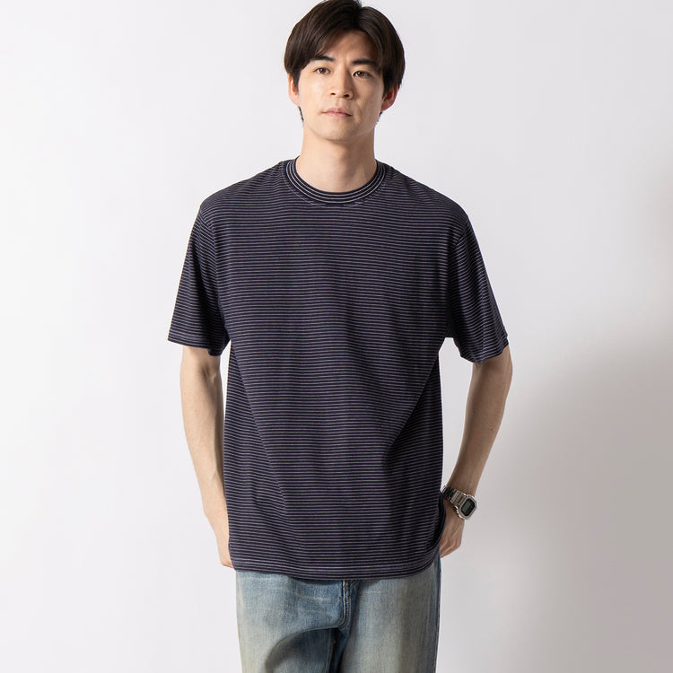 Yonetomi | ヨネトミ　GARMENT DYED BORDER T-SHIRT (Short Sleeve)