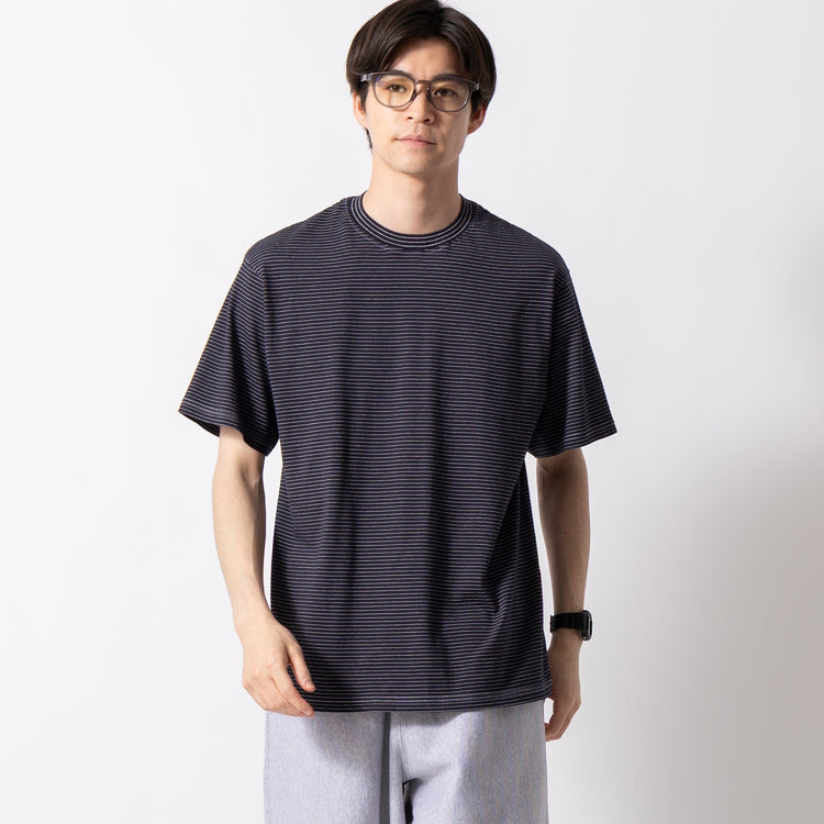 Yonetomi | ヨネトミ　GARMENT DYED BORDER T-SHIRT (Short Sleeve)
