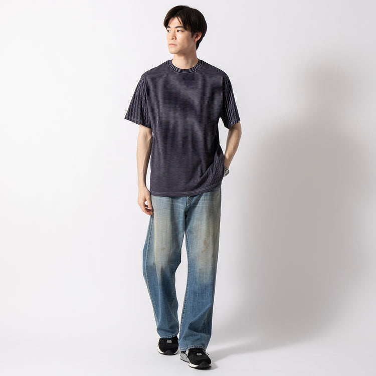 Yonetomi | ヨネトミ　GARMENT DYED BORDER T-SHIRT (Short Sleeve)