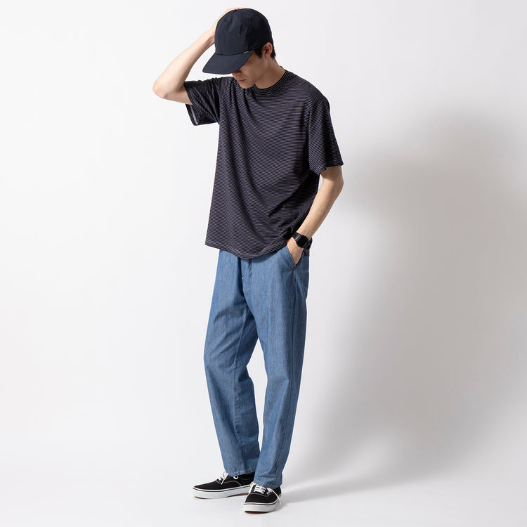 Yonetomi | ヨネトミ　GARMENT DYED BORDER T-SHIRT (Short Sleeve)