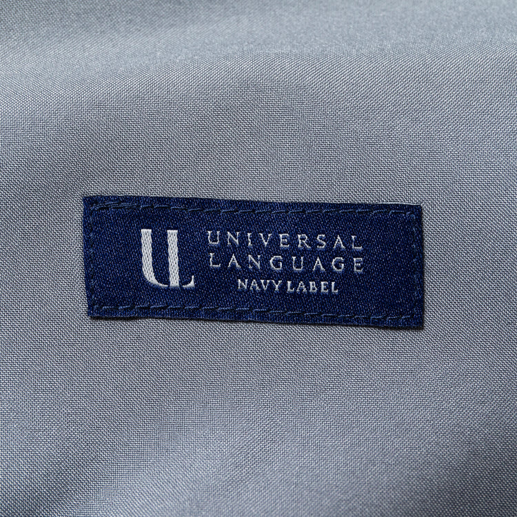 universal language navy label | ユニバーサルランゲージネイビーレーベル　Begin別注 THE パーフェクトスラックス