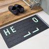 POST GENERAL | ポストジェネラル RUBBER LUMINOUS DOOR MAT HELLO