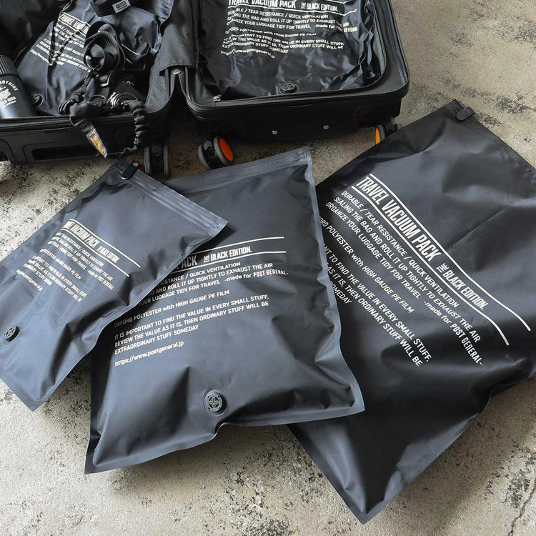 POST GENERAL | ポストジェネラル　TRAVEL VACUUM PACK BK Edition-PACK2- S