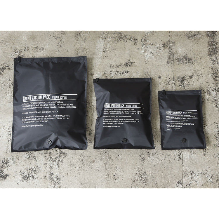 POST GENERAL | ポストジェネラル　TRAVEL VACUUM PACK BK Edition-PACK2- S