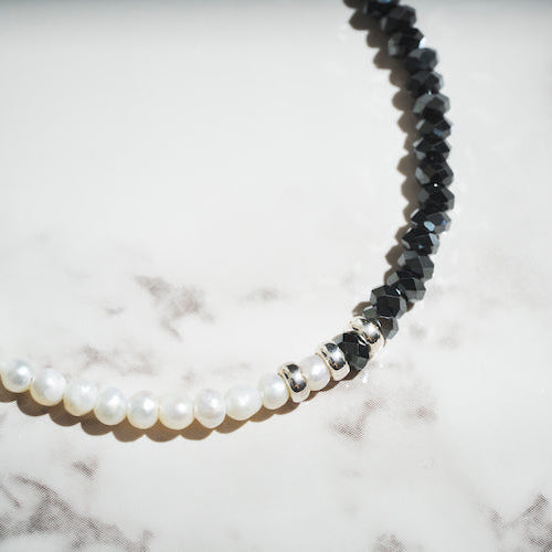 esperanto | エスペラント　Begin別注 ヘマタイト×淡水パールグッドラックブレス