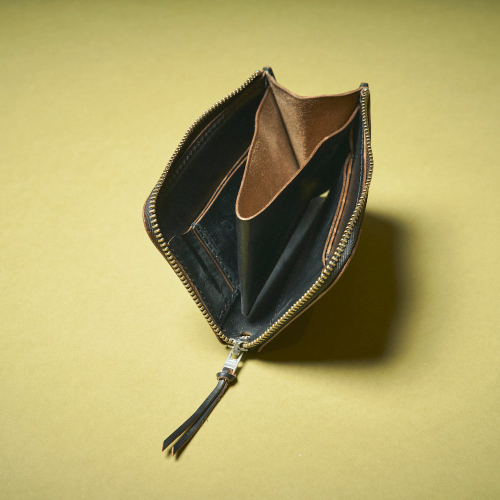 RE.ACT LEATHER WORKS | リアクトレザーワークス STUDS L ZIP COMPACT