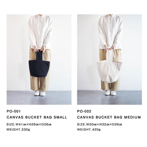 pouto | ポウト　CANVAS BUCKET BAG MEDIUM