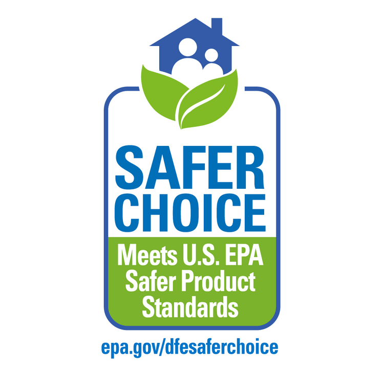 グッドバイオは、米国の環境保護庁EPAが認めた、人や環境に優しい成分を使ったクリーナーとして登録されています。 SAFERCHOICEが発行する、消費者が人体や環境に安全な製品を選択するためのラベルです。