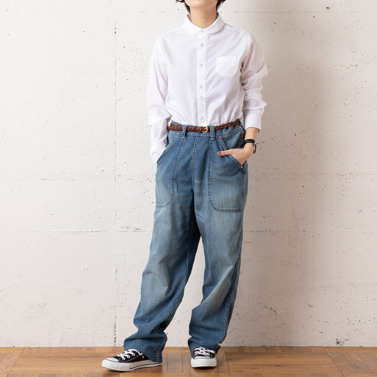 GRANDMA MAMA DAUGHTER | グランマ ママ ドーター DENIM SIDE ZIP PANTS