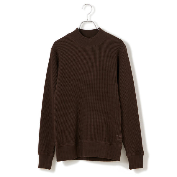 新作グッ Healthknit | スーパーヘビーワッフルモックネック ヘルスニット トップス