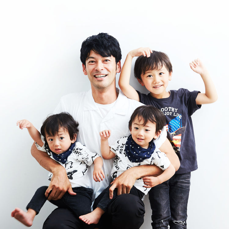 久保田さんは長男＋双子の男の子という3児の父！