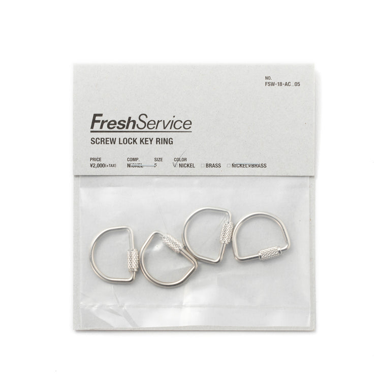 FreshService | フレッシュサービス　SCREW LOCK KEY RING