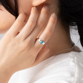 aura | オーラ　small turquoise ring