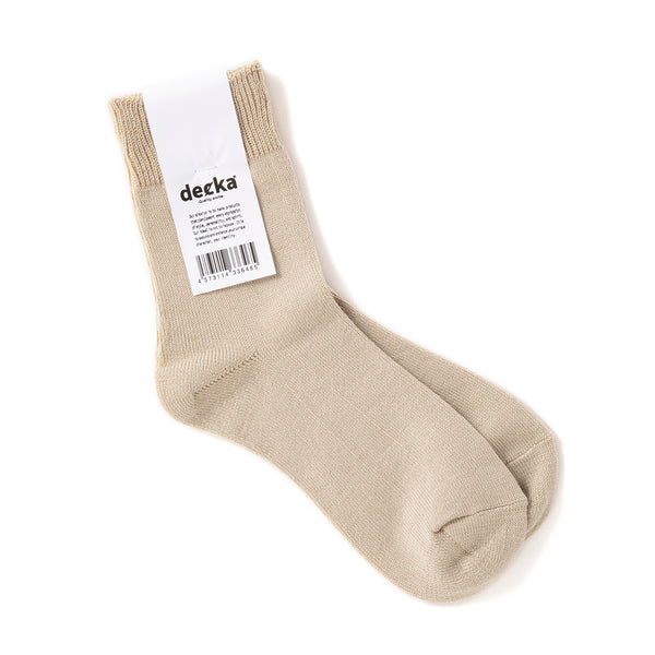 decka quality socks | デカ クォリティソックス Mercerized