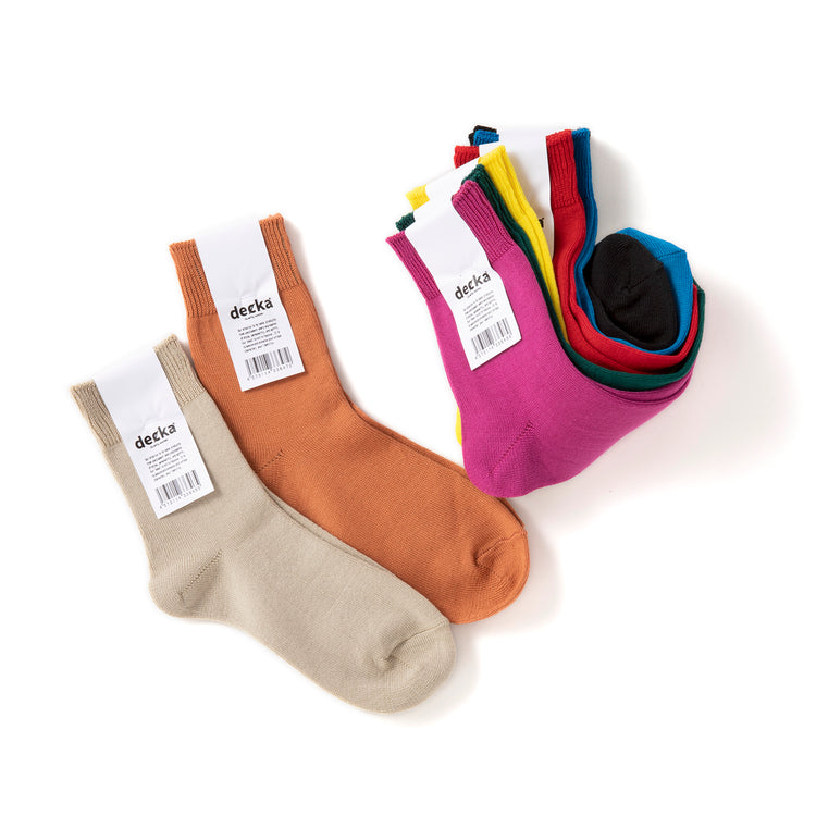 decka quality socks | デカ クォリティソックス　Mercerized Socks GIZA Cotton