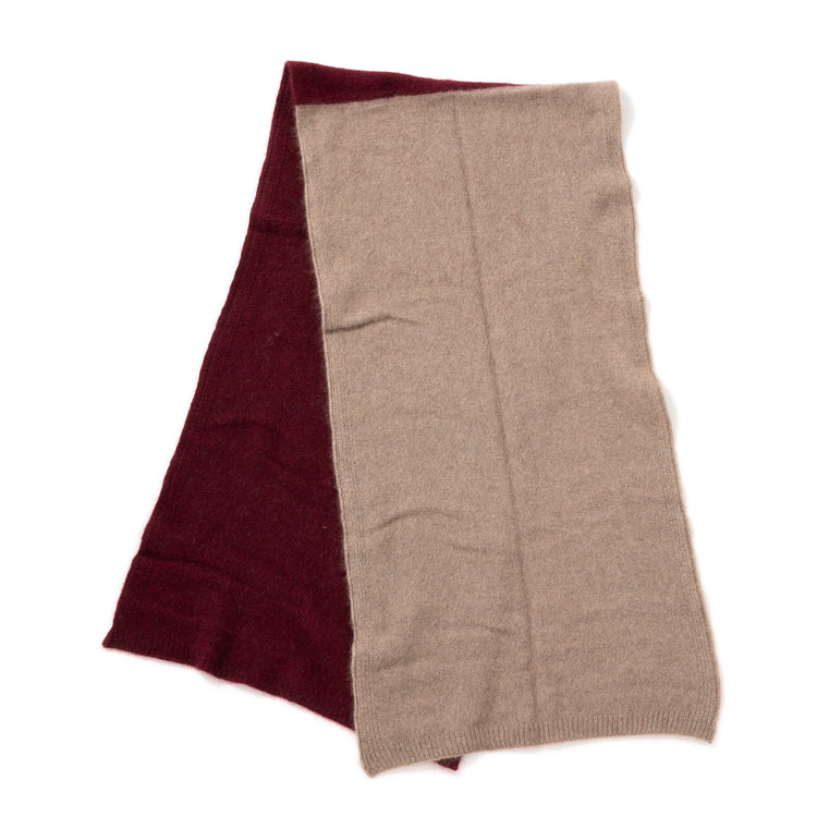 Brand:HUE | ブランド：ヒュー　Knitted Scarf / Bicolor